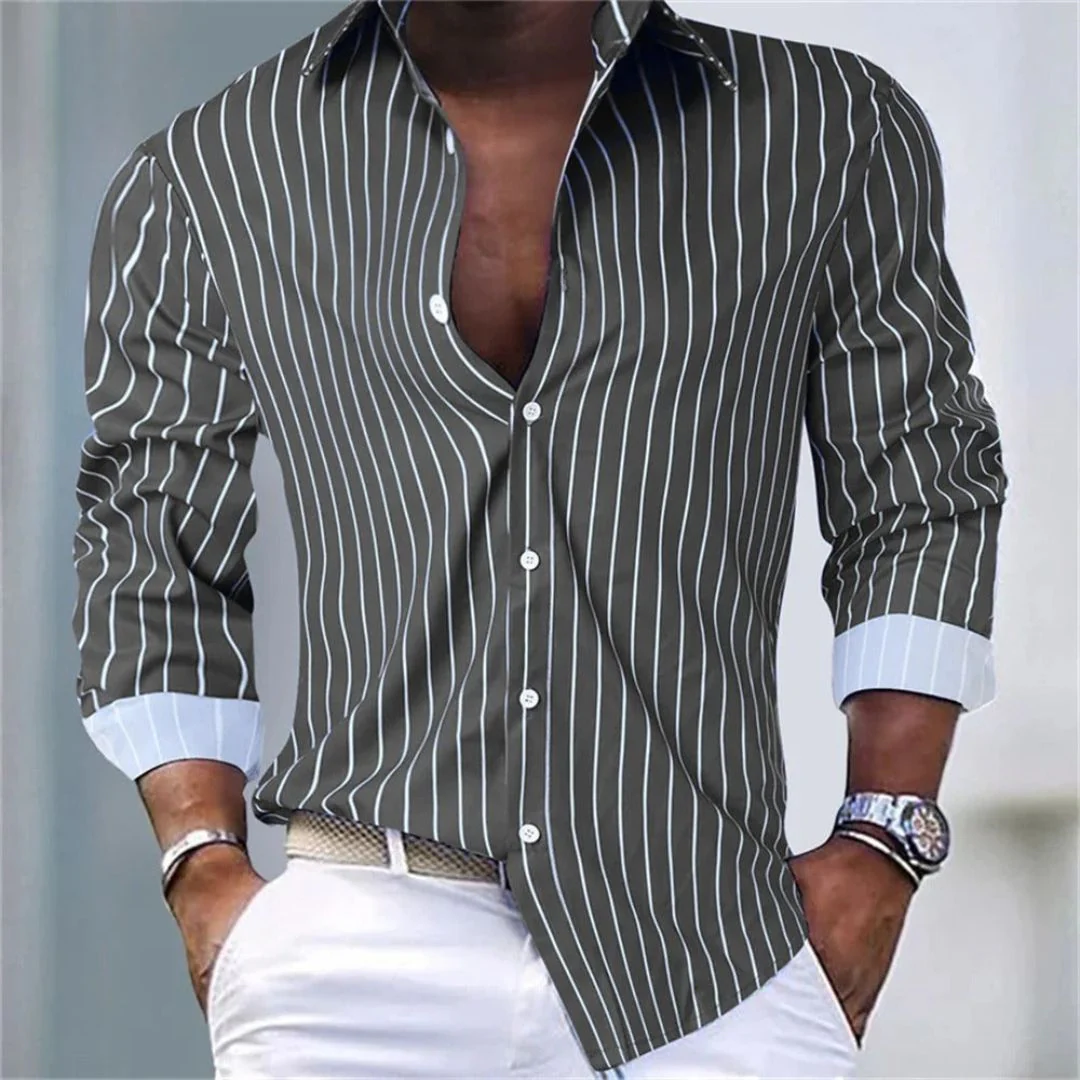 Lindon® | Essential Striped Shirt - Image 2