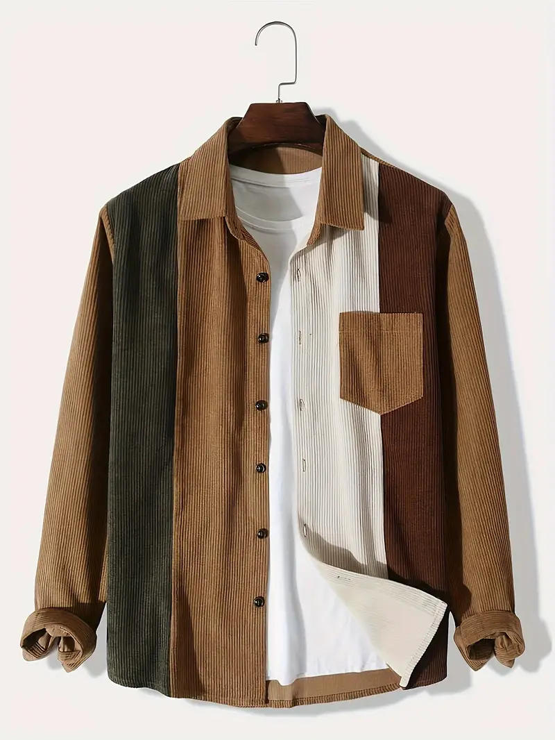 Linnell® | Multicolored Lapel Shirt For Men - Image 4