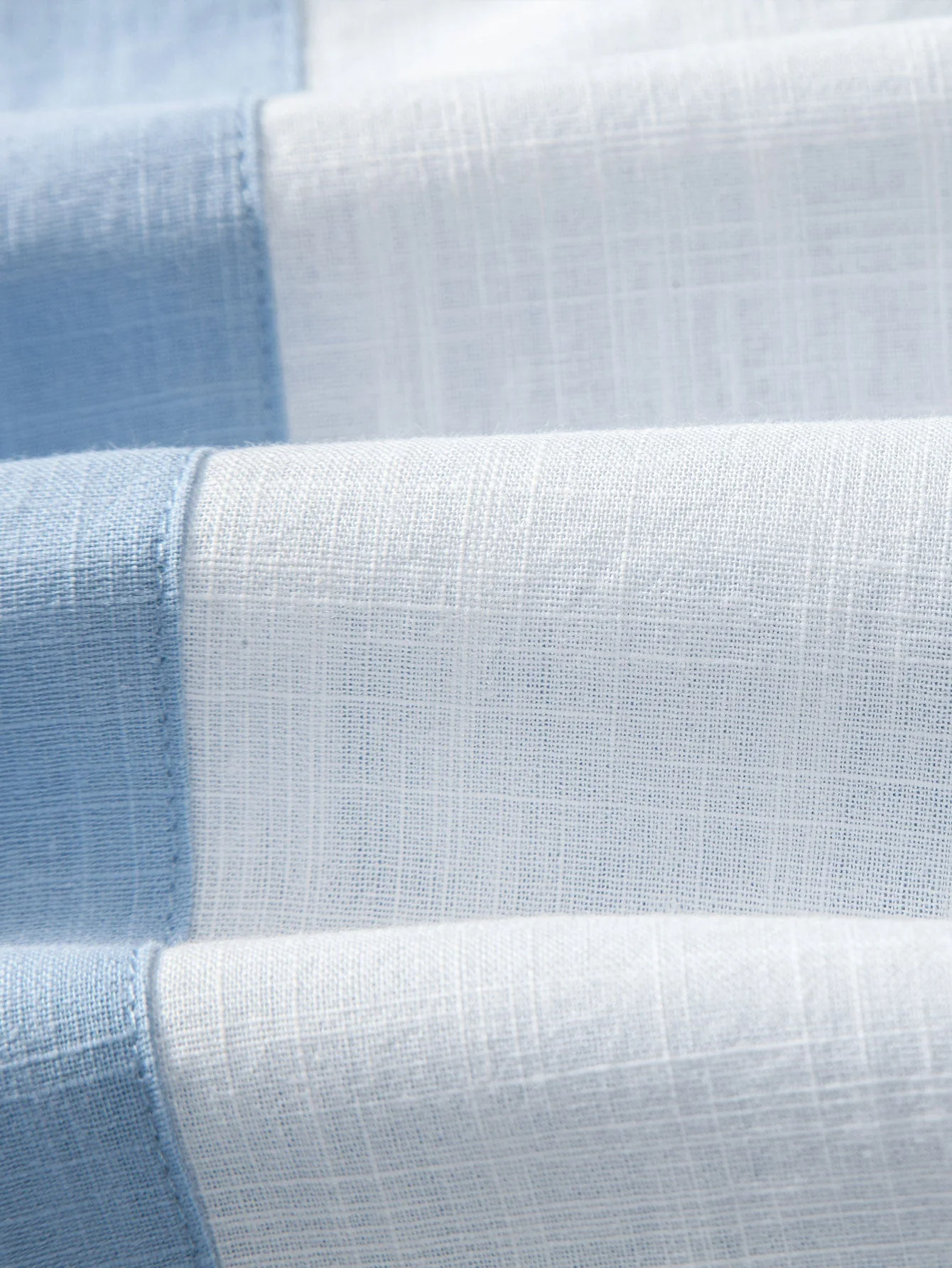 Lino® | Linen Look Patchwork Bowling Shirt - Image 9
