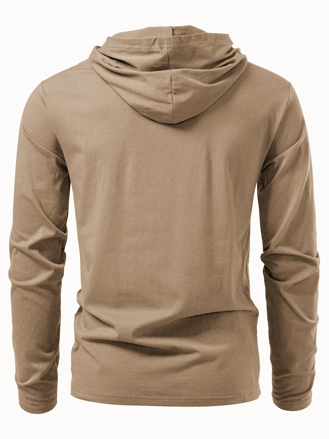 Lino® | Long Sleeved Cotton Hooded T-Shirt - Image 15