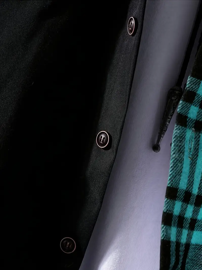 Lisandro® | Checked, Casual Long-Sleeved Overshirt - Image 3