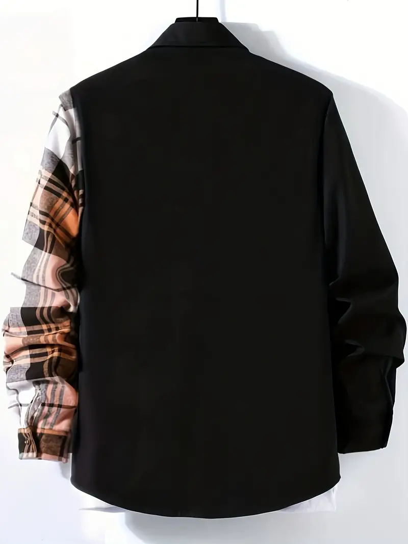 Lisandro® | Checked, Casual Long-Sleeved Overshirt - Image 4
