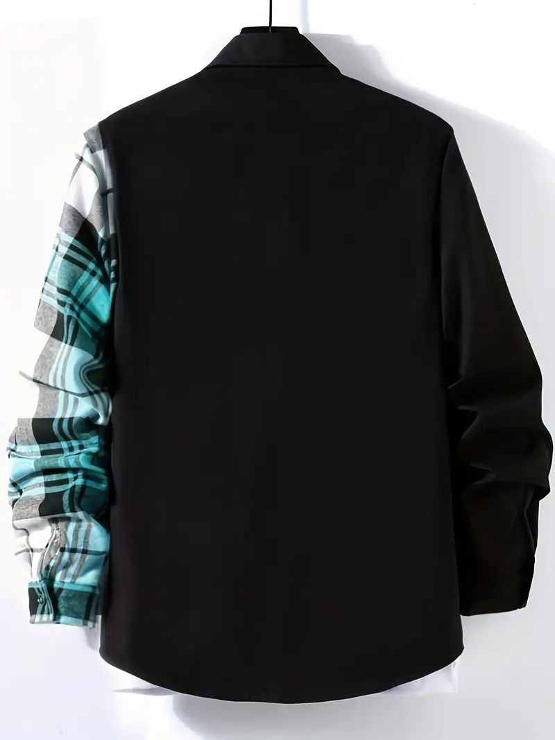 Lisandro® | Checked, Casual Long-Sleeved Overshirt - Image 6