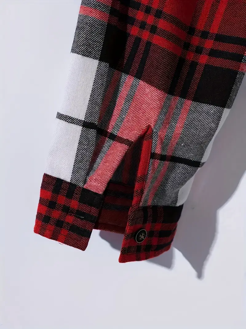 Lisandro® | Checked, Casual Long-Sleeved Overshirt - Image 8
