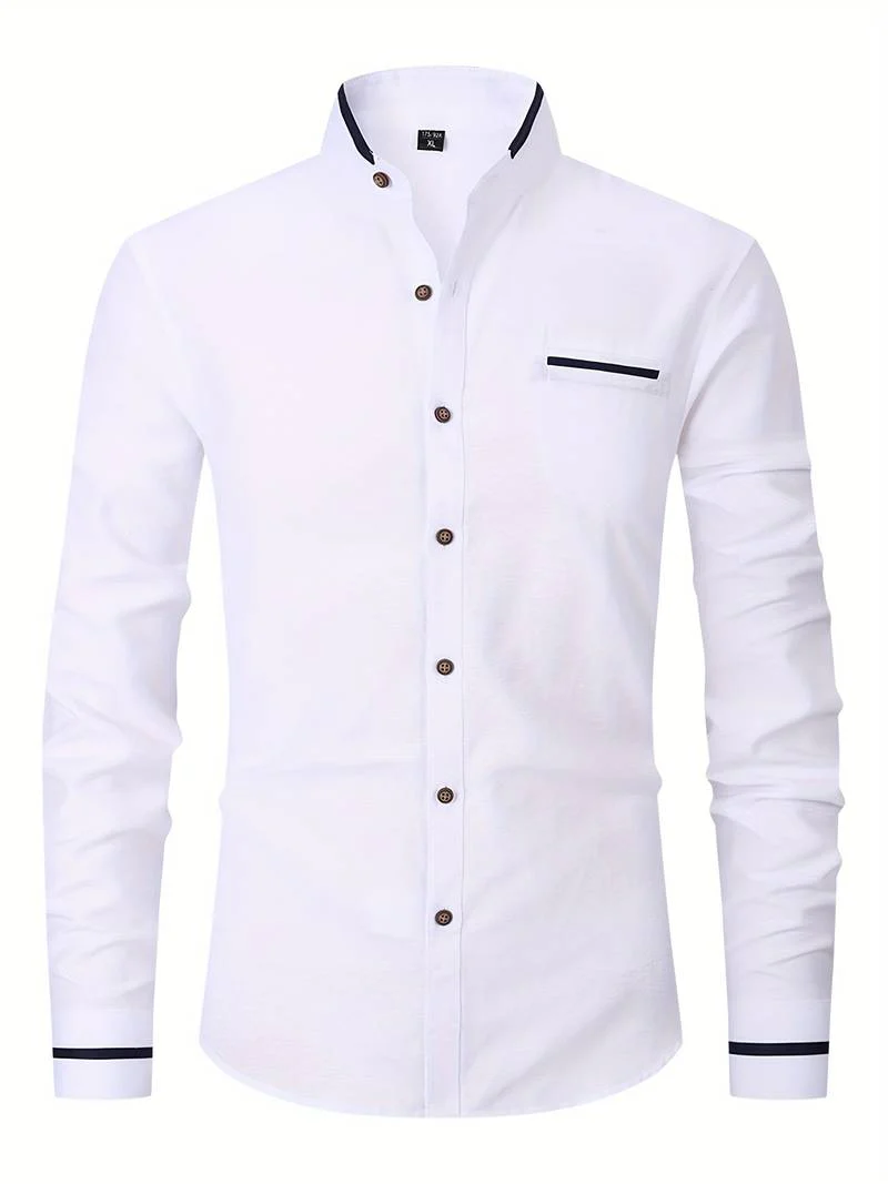 Lita® | Long Sleeve Collar Shirt For Men - Image 13