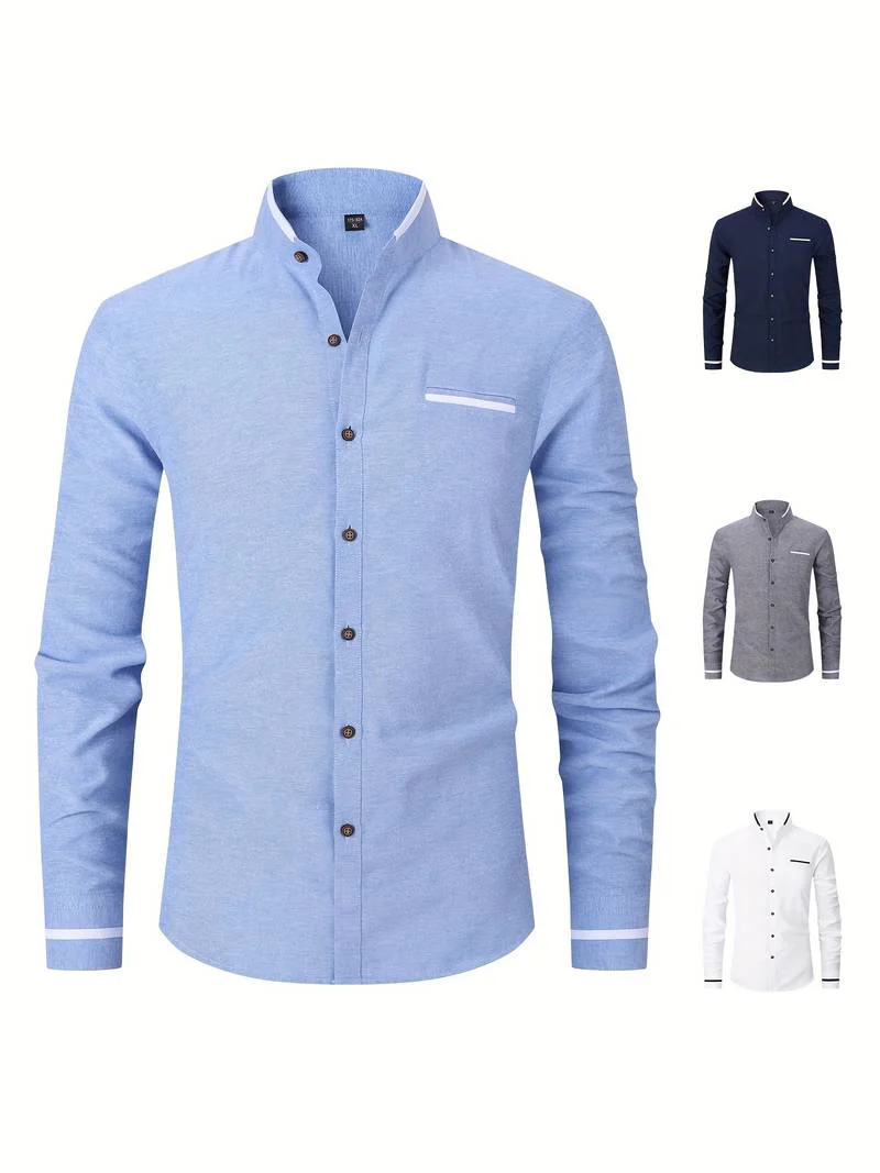 Lita® | Long Sleeve Collar Shirt For Men - Image 20
