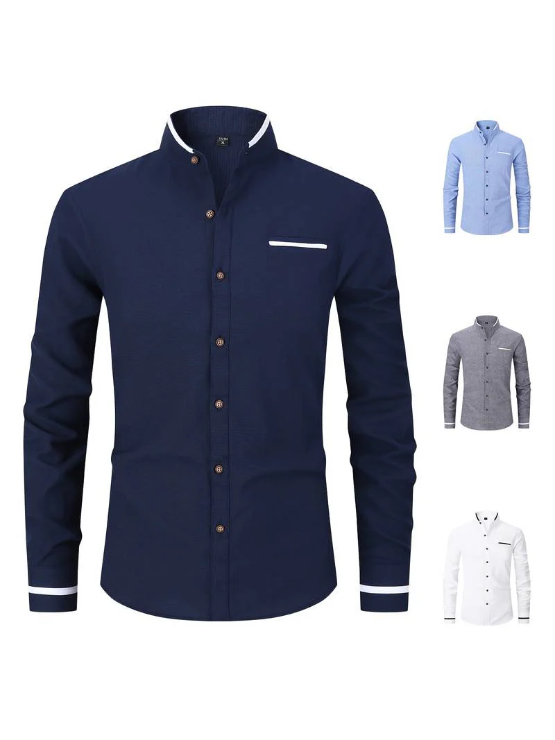 Lita® | Long Sleeve Collar Shirt For Men - Image 22