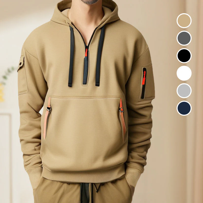 Livio | Modern half-zip hoodie - Image 4