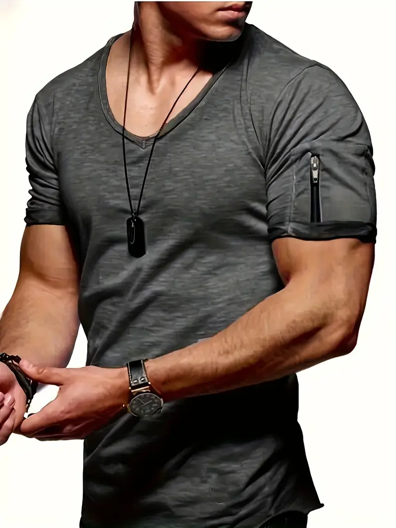 Lizette® | Casual V-Neck T-Shirt For Men - Image 7
