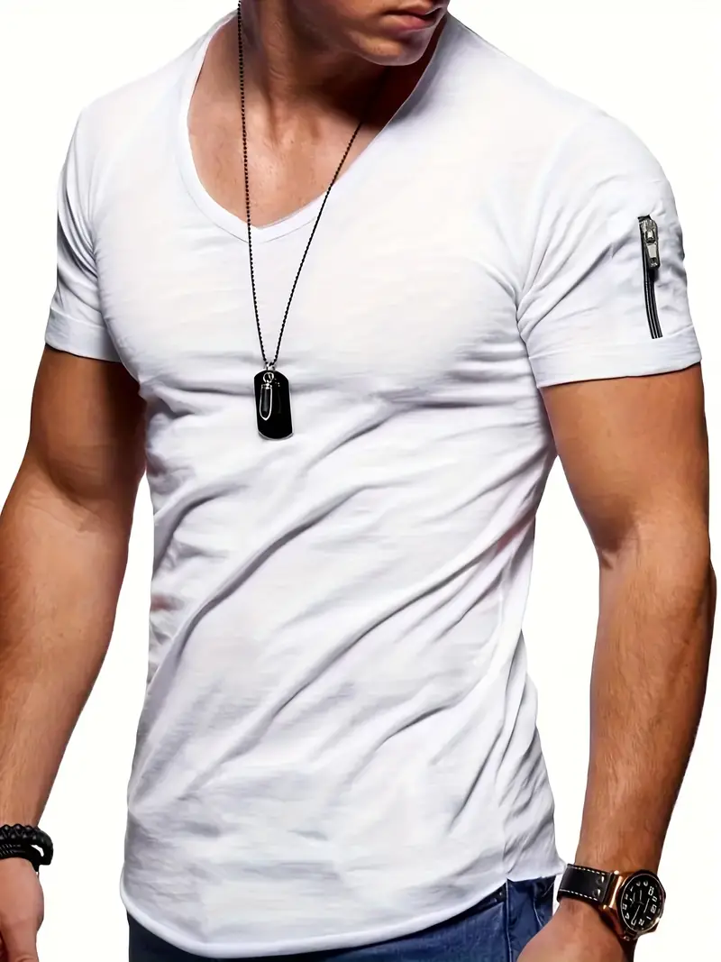 Lizette® | Casual V-Neck T-Shirt For Men - Image 8