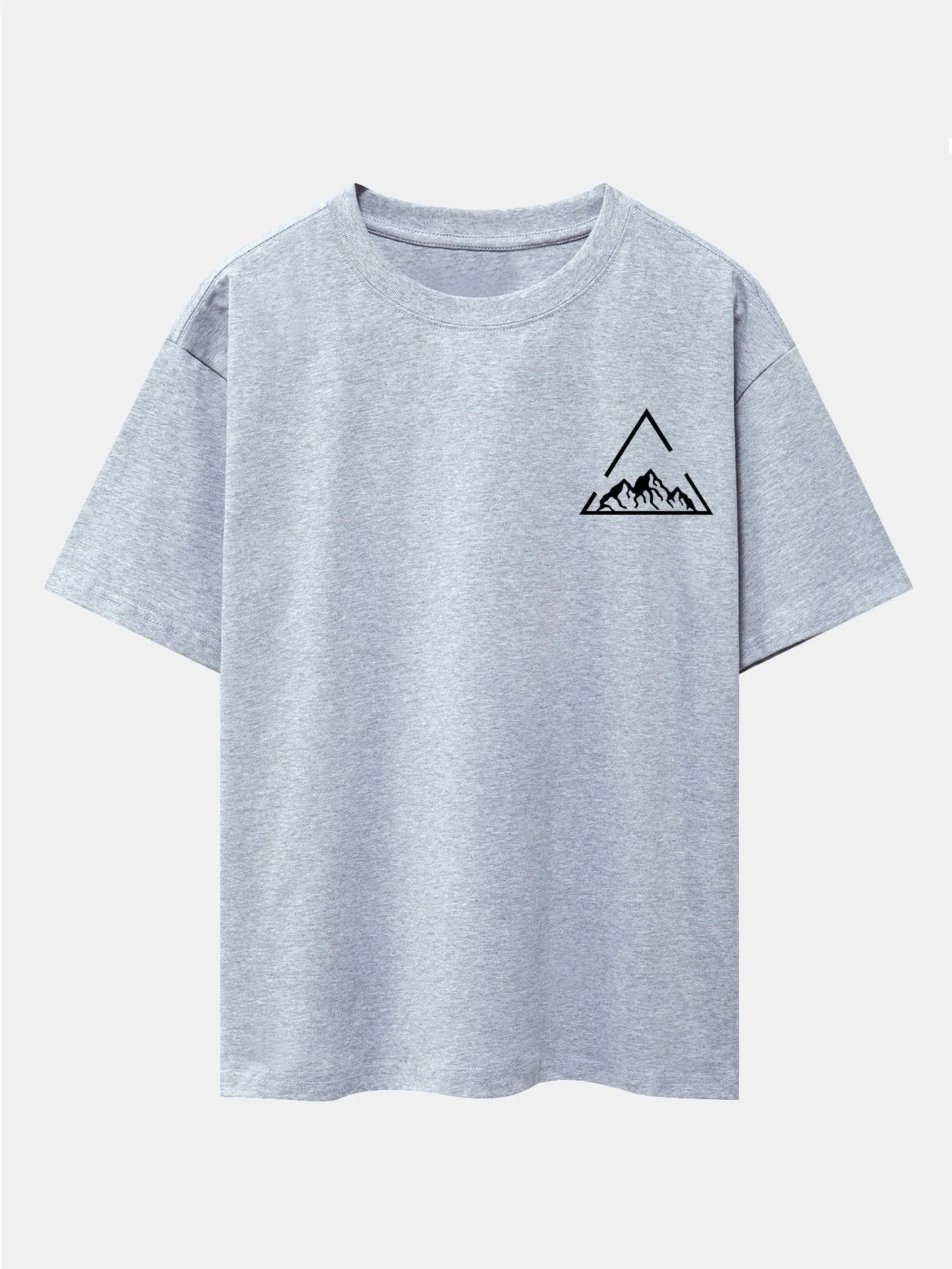 Lloyd® | Triangle Mountain Print Drop Shoulder Oversize T-Shirt - Image 14