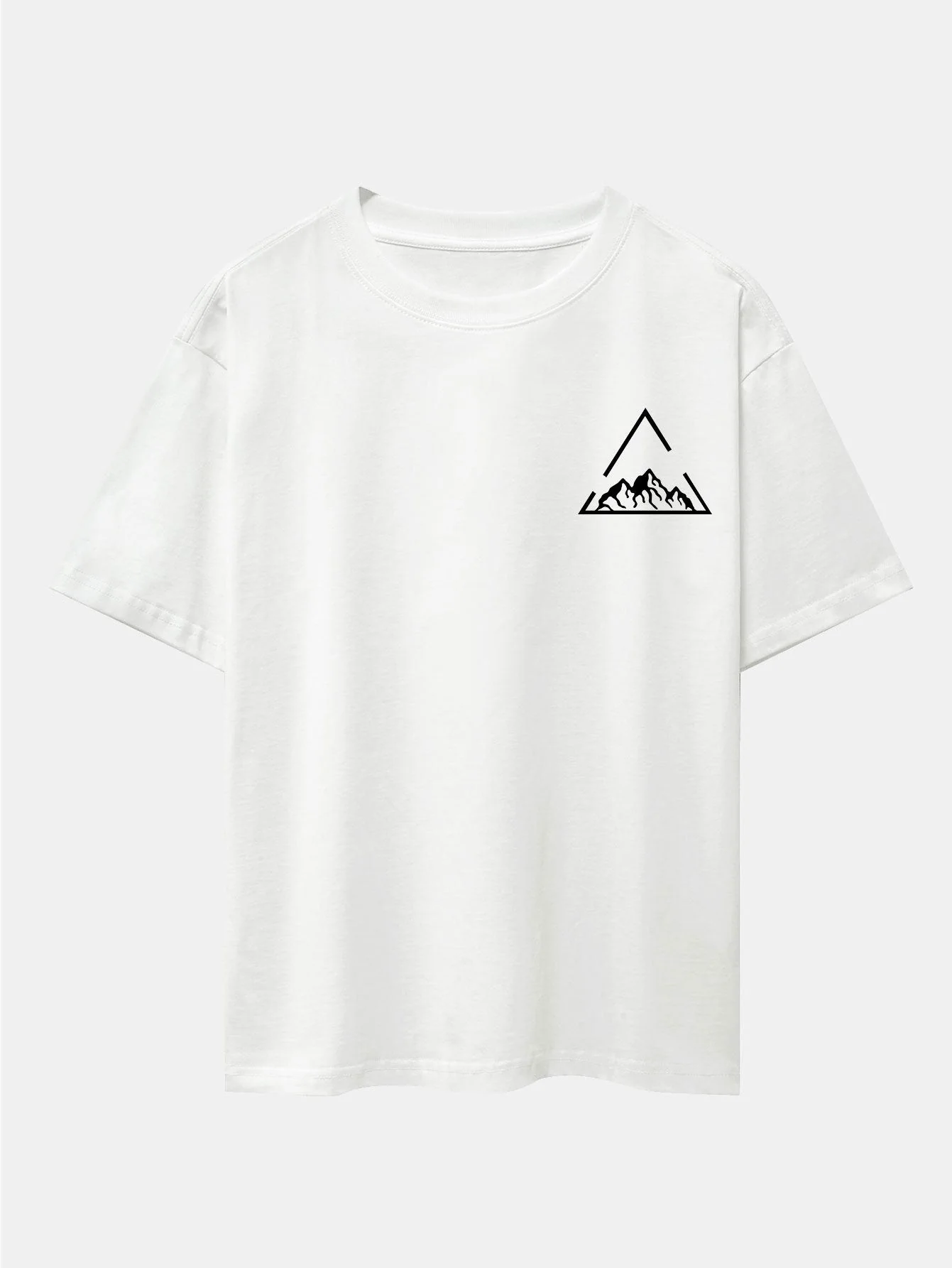 Lloyd® | Triangle Mountain Print Drop Shoulder Oversize T-Shirt - Image 3