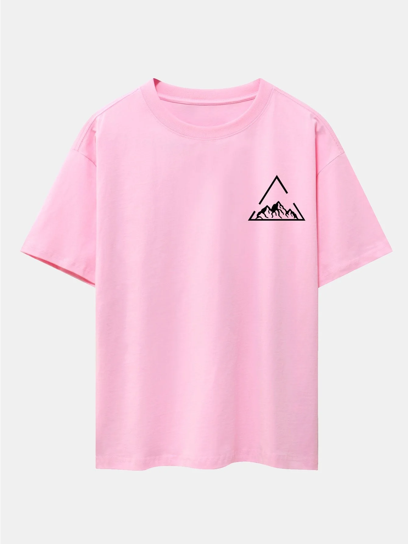 Lloyd® | Triangle Mountain Print Drop Shoulder Oversize T-Shirt - Image 6