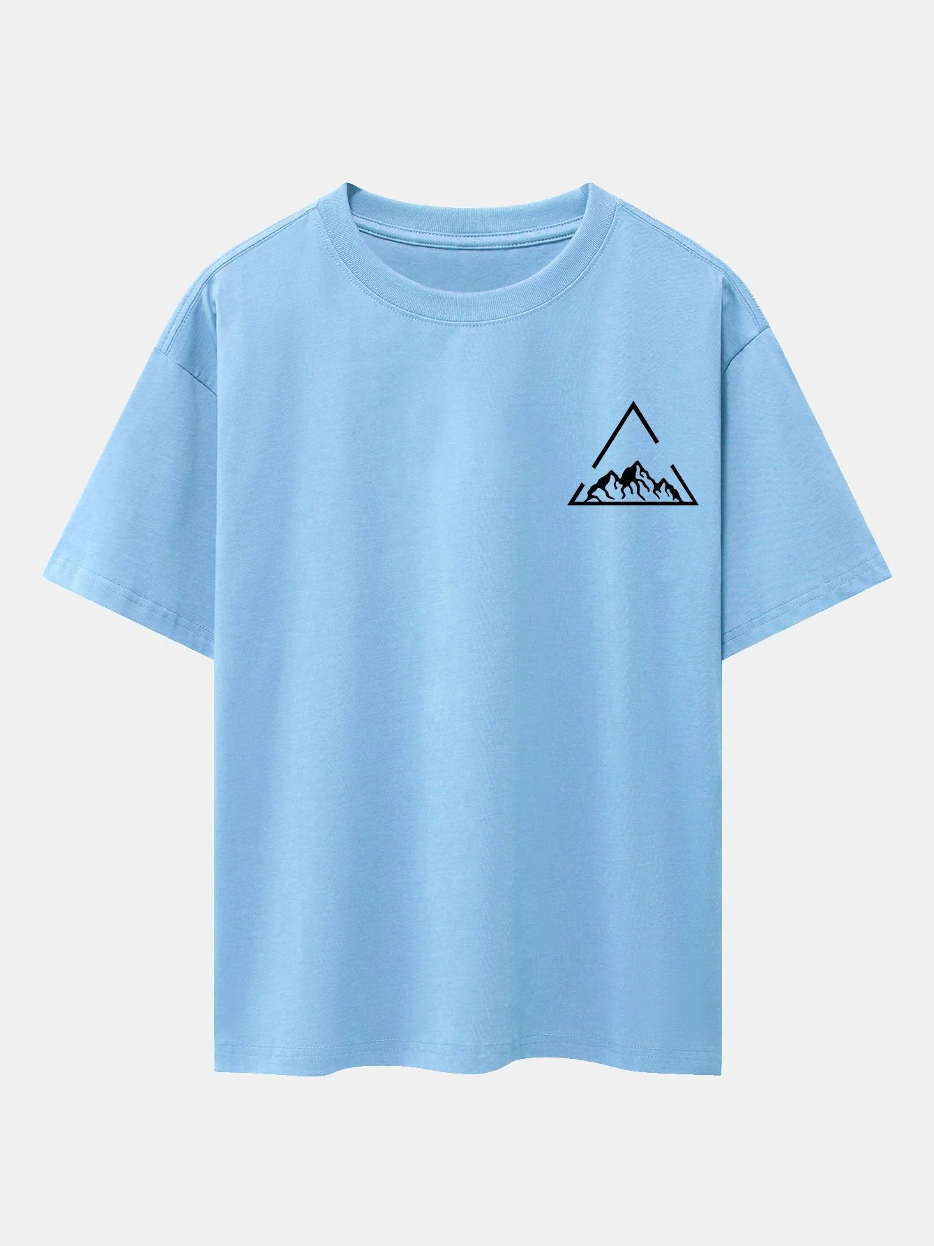 Lloyd® | Triangle Mountain Print Drop Shoulder Oversize T-Shirt - Image 7