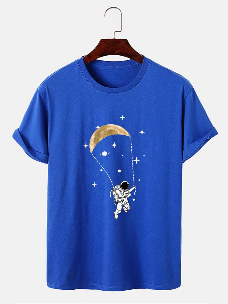 Lluís® | Astronaut Moon Print T-Shirt - Image 3