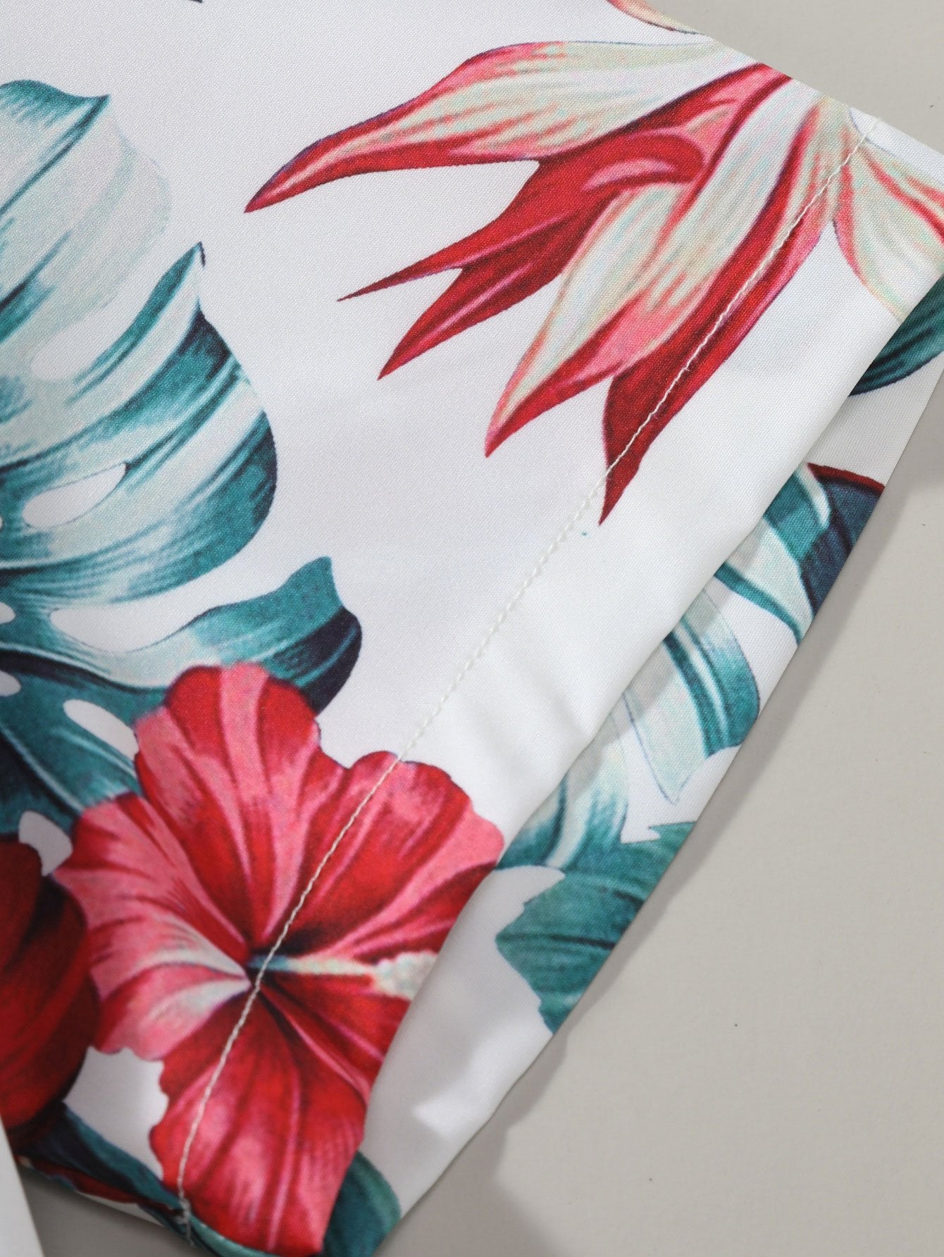 Logan® | Tropical Floral Print Button Up Shirt & Swim Shorts - Image 6