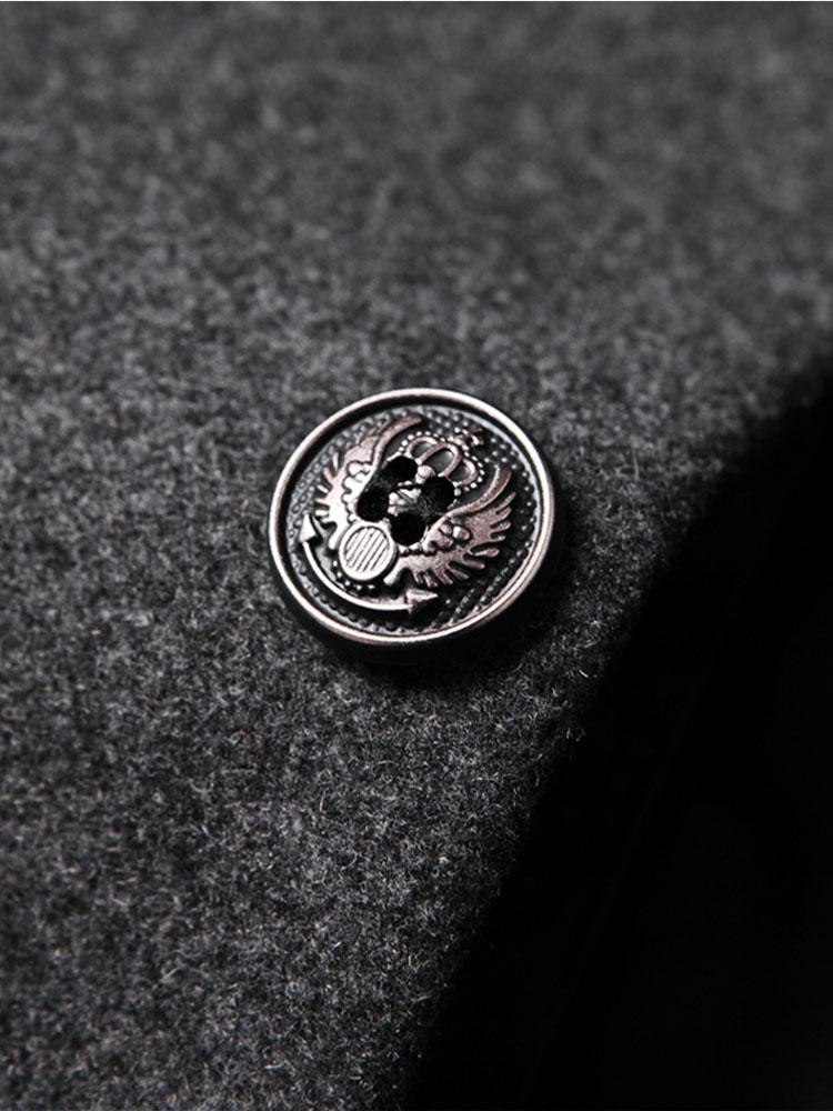 Logan | Stand Collar Woolen Overcoat - Image 7