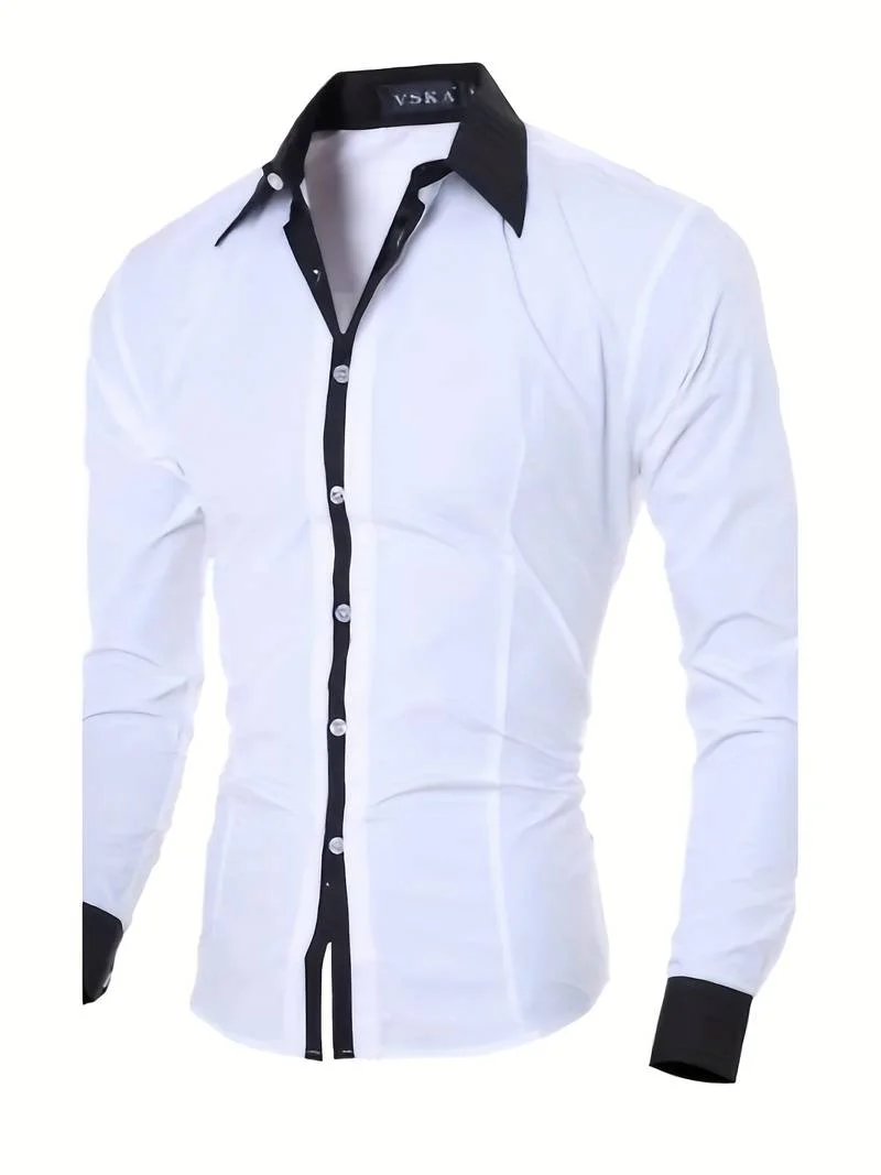 Lolita® | Casual Button-Up Contrast Shirt For Men - Image 10