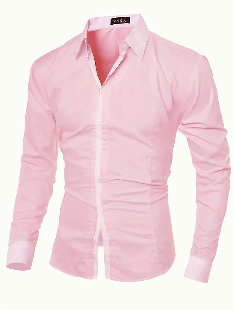Lolita® | Casual Button-Up Contrast Shirt For Men - Image 12