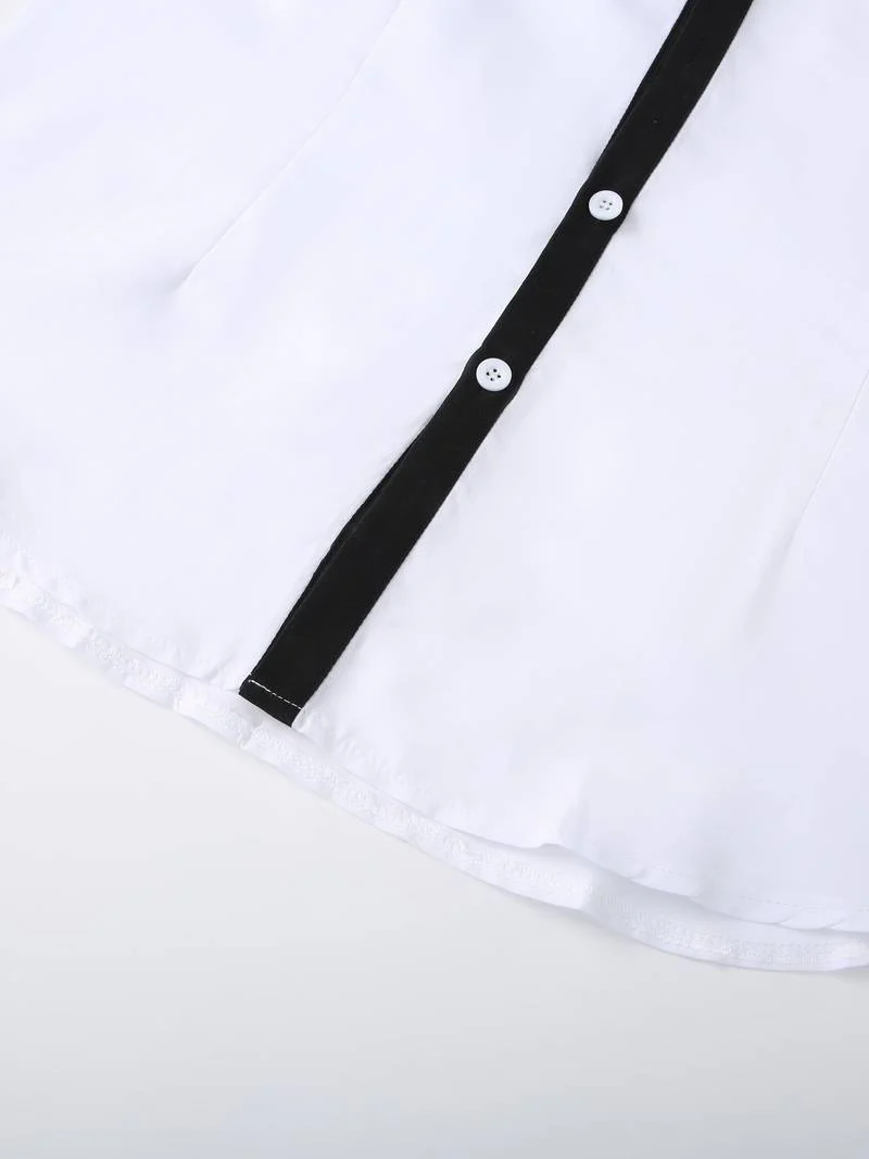Lolita® | Casual Button-Up Contrast Shirt For Men - Image 4