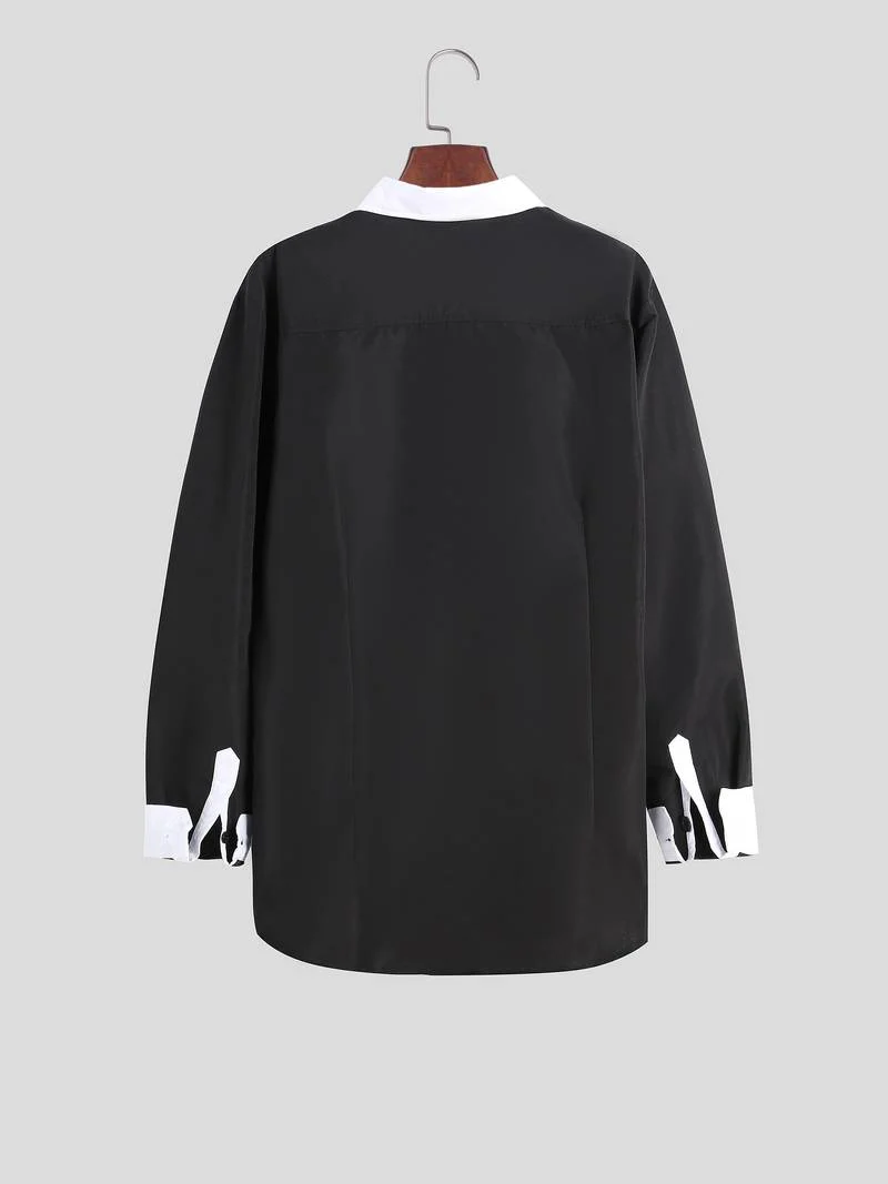 Lolita® | Casual Button-Up Contrast Shirt For Men - Image 5