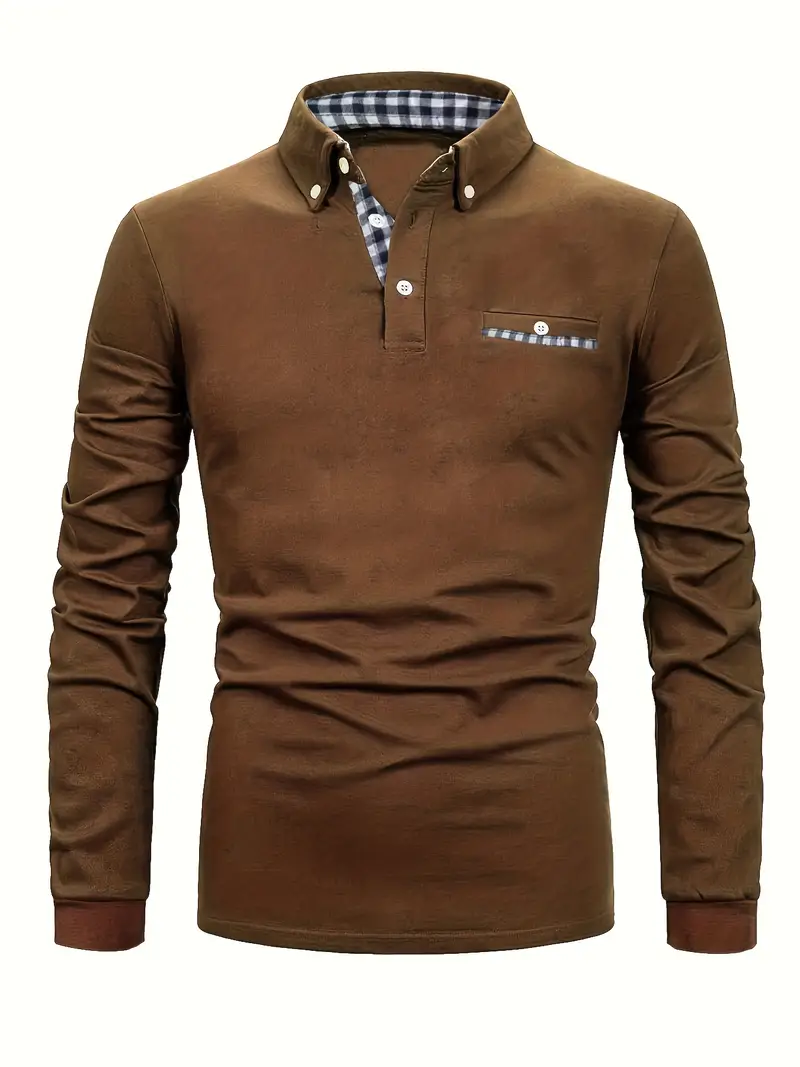 Long® | Plaid Button-Down Long Sleeve Shirt - Image 4