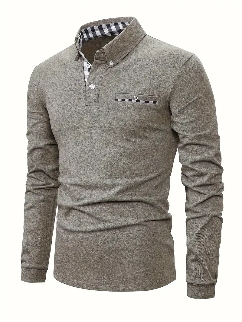 Long® | Plaid Button-Down Long Sleeve Shirt - Image 6