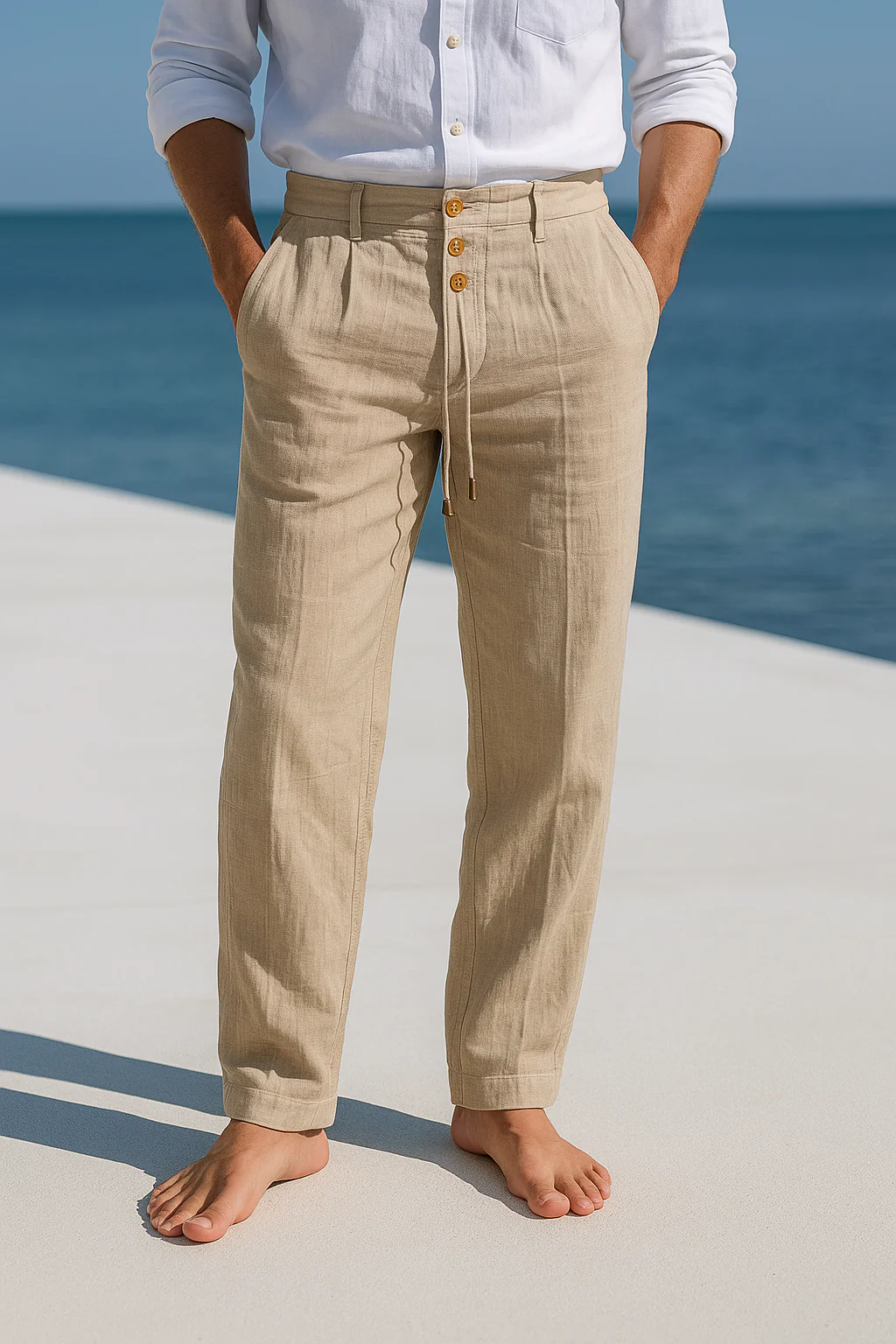 Lonnie | LIGHTWEIGHT LINEN SUMMER PANTS - Image 3