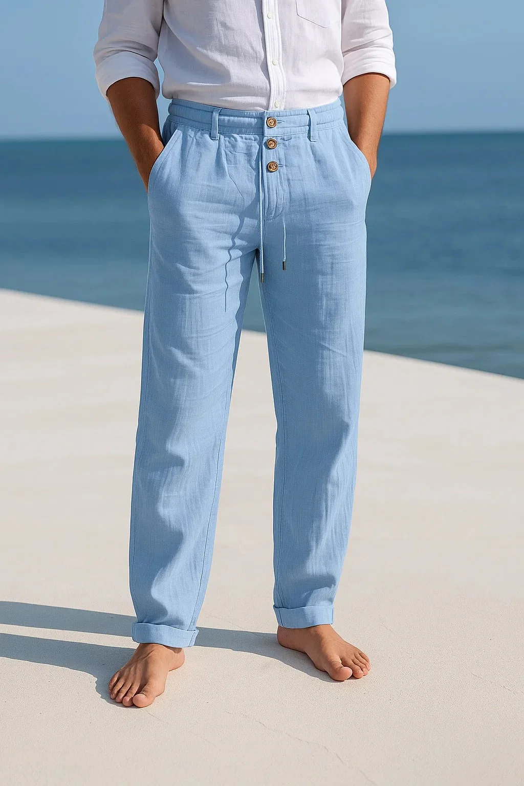 Lonnie | LIGHTWEIGHT LINEN SUMMER PANTS - Image 7