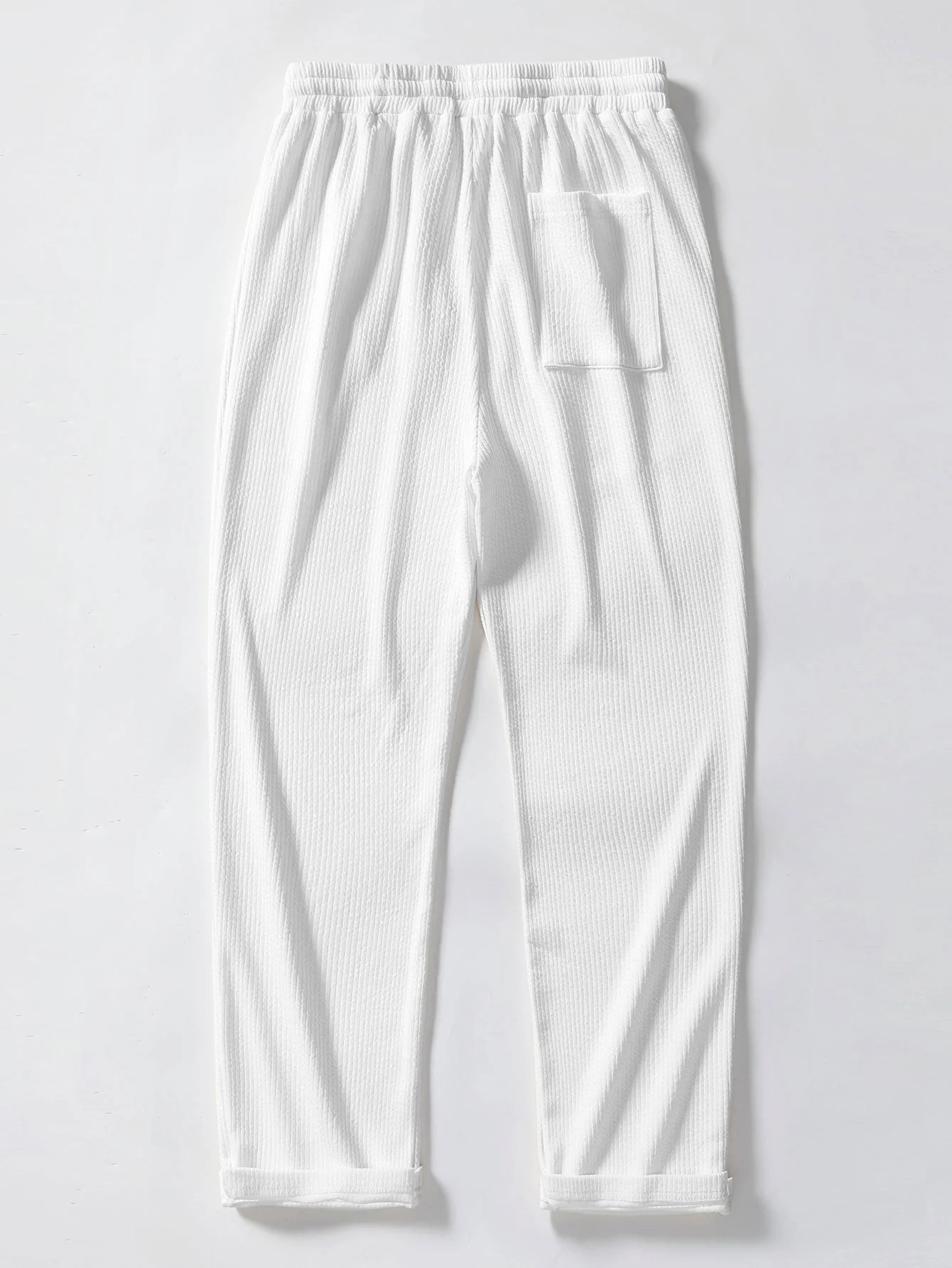 Lorenzo® | Color Block Geometry Print Button Up Shirt & Straight Leg Ribbed Pants - Image 7