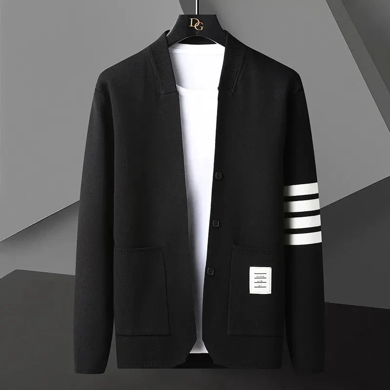 Lorenzo® | Elegant Striped Cardigan - Image 2