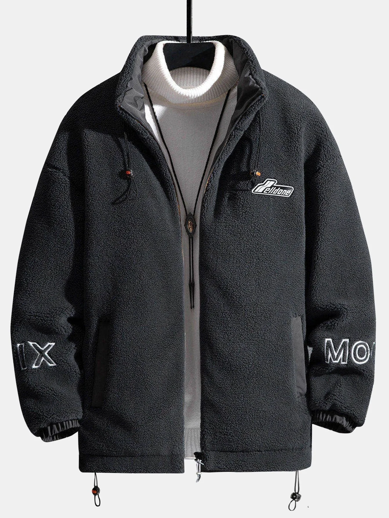Lorenzo | Quilted Lined Teddy Fleece Zip Up Jacket - Image 11