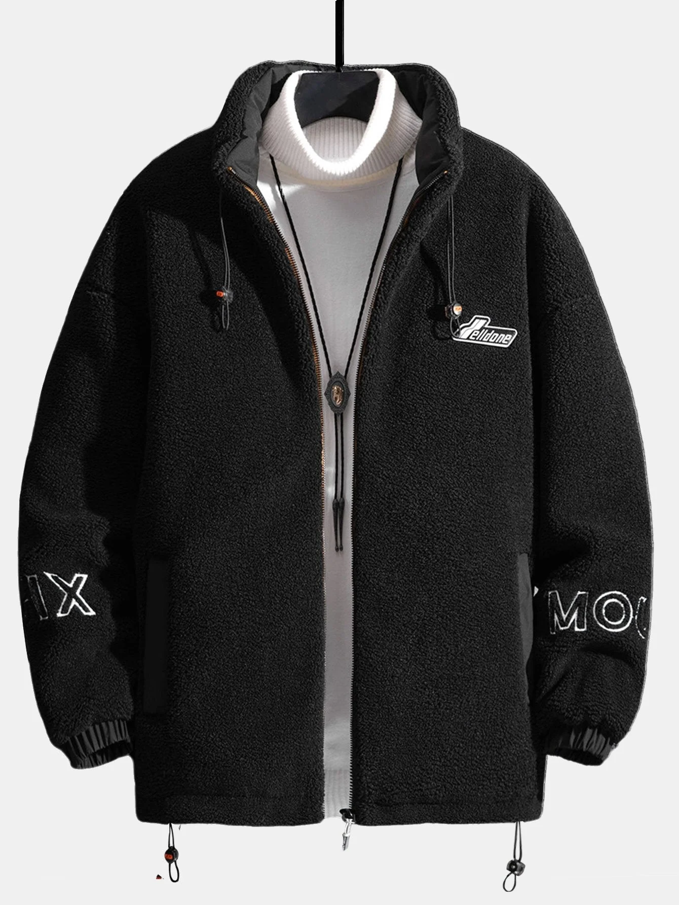 Lorenzo | Quilted Lined Teddy Fleece Zip Up Jacket - Image 13