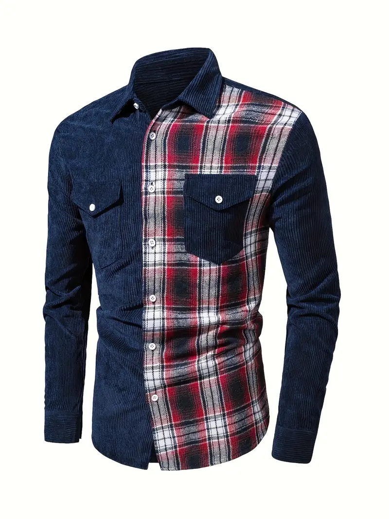 Lorne® | Patchwork Shirt With Buttons For Spring - Image 11