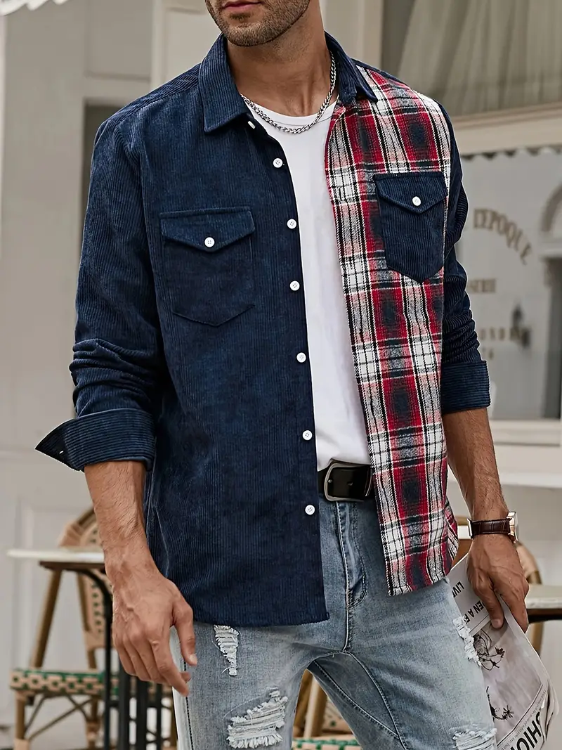 Lorne® | Patchwork Shirt With Buttons For Spring - Image 14