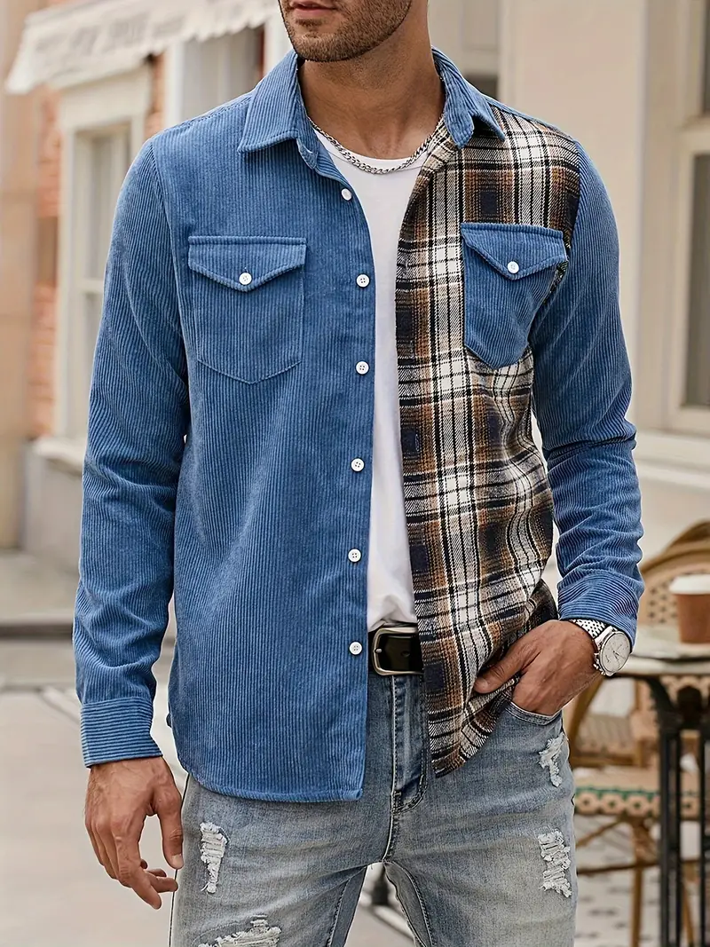 Lorne® | Patchwork Shirt With Buttons For Spring - Image 19
