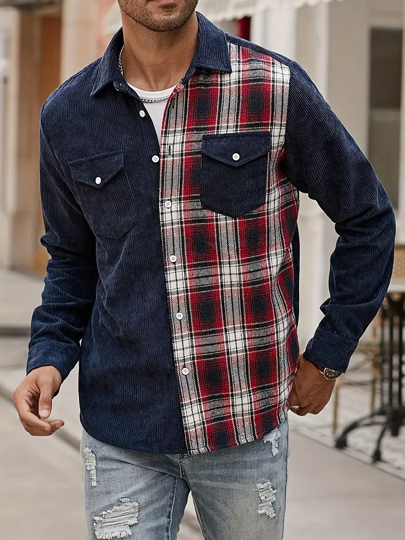 Lorne® | Patchwork Shirt With Buttons For Spring - Image 20