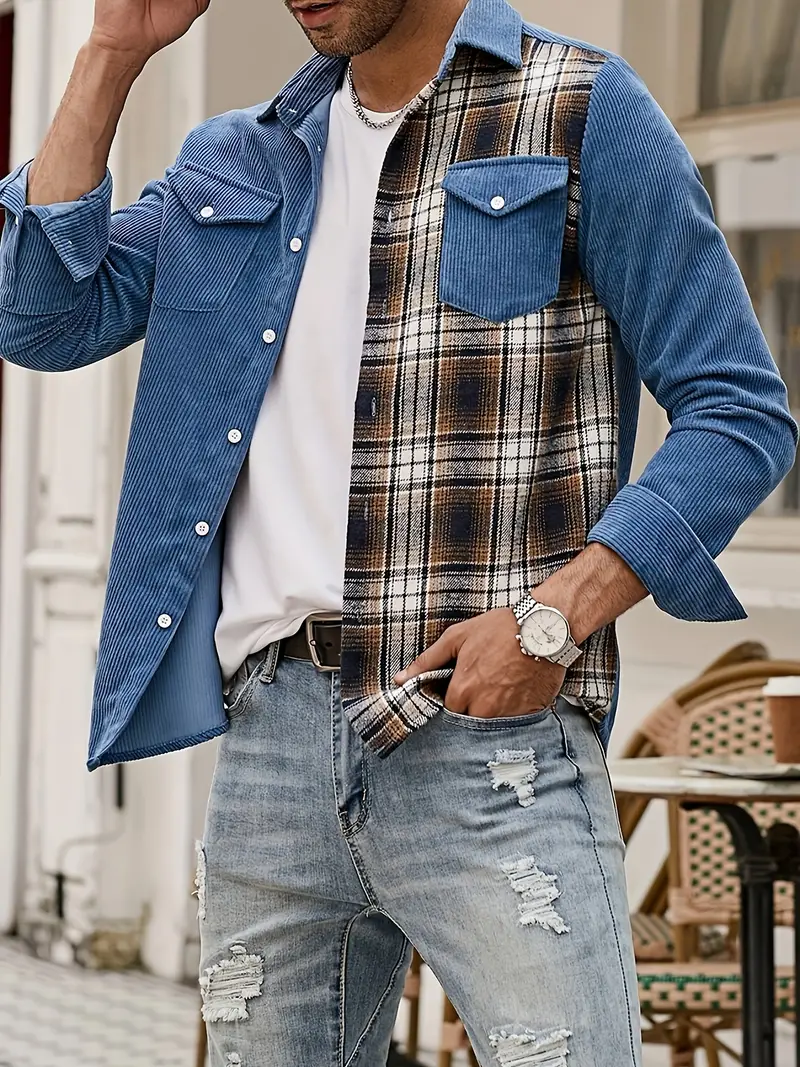 Lorne® | Patchwork Shirt With Buttons For Spring - Image 3