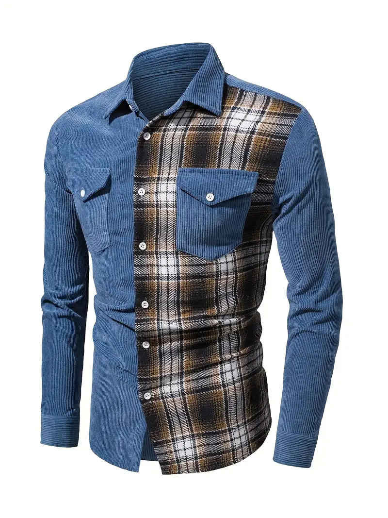 Lorne® | Patchwork Shirt With Buttons For Spring - Image 4