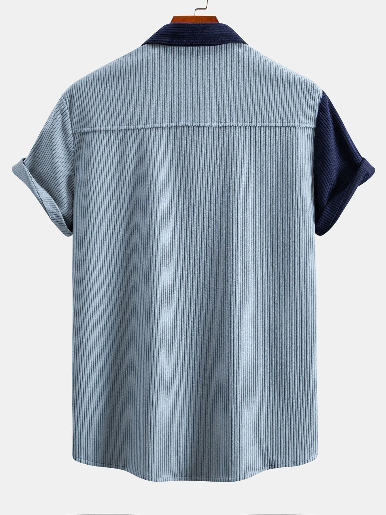 Lot® | Short Sleeve Corduroy Patchwork Shirt - Image 2