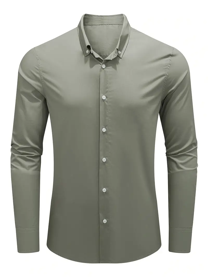 Lotis® | Casual Long-Sleeved Shirt With Button Placket - Image 11