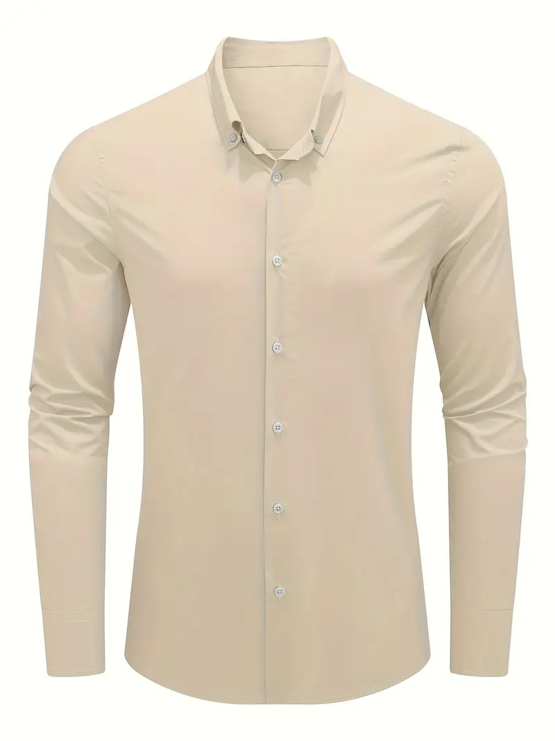Lotis® | Casual Long-Sleeved Shirt With Button Placket - Image 2