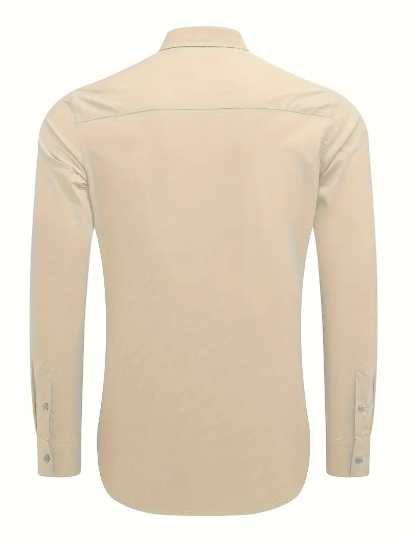 Lotis® | Casual Long-Sleeved Shirt With Button Placket - Image 3