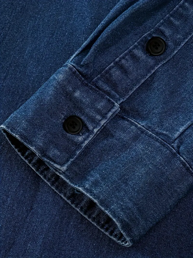 Lou® | Denim Long Sleeve Shirt For Men - Image 11