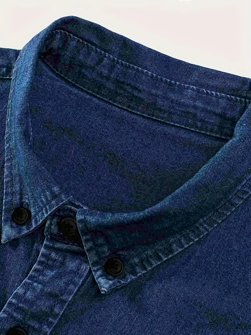 Lou® | Denim Long Sleeve Shirt For Men - Image 12