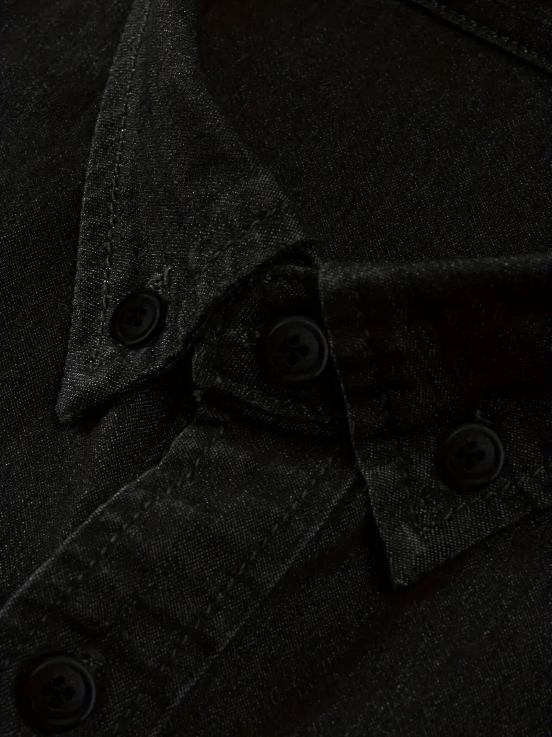 Lou® | Denim Long Sleeve Shirt For Men - Image 4