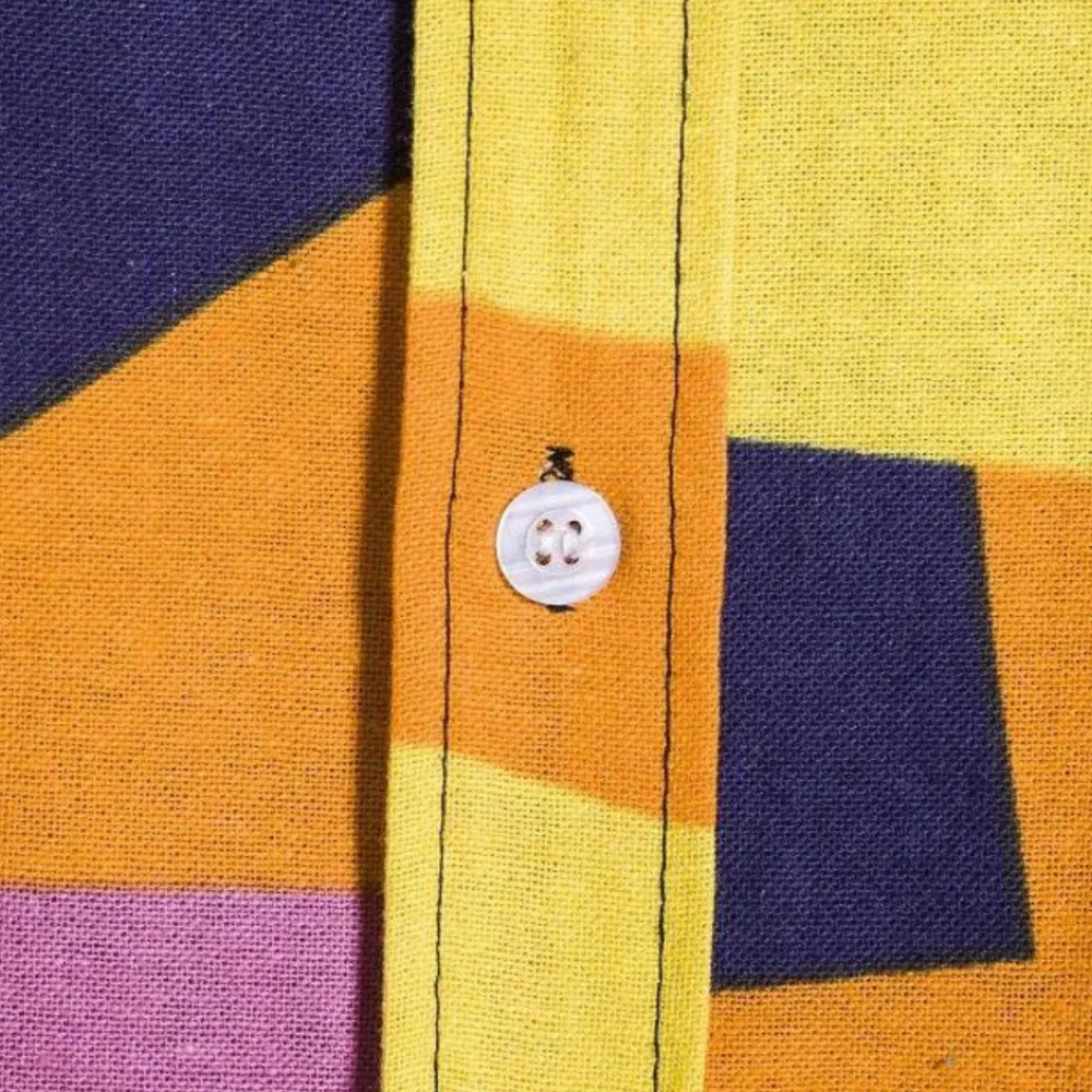 Louis® | Men's Fashionable Geometric Print Shirt - Image 5