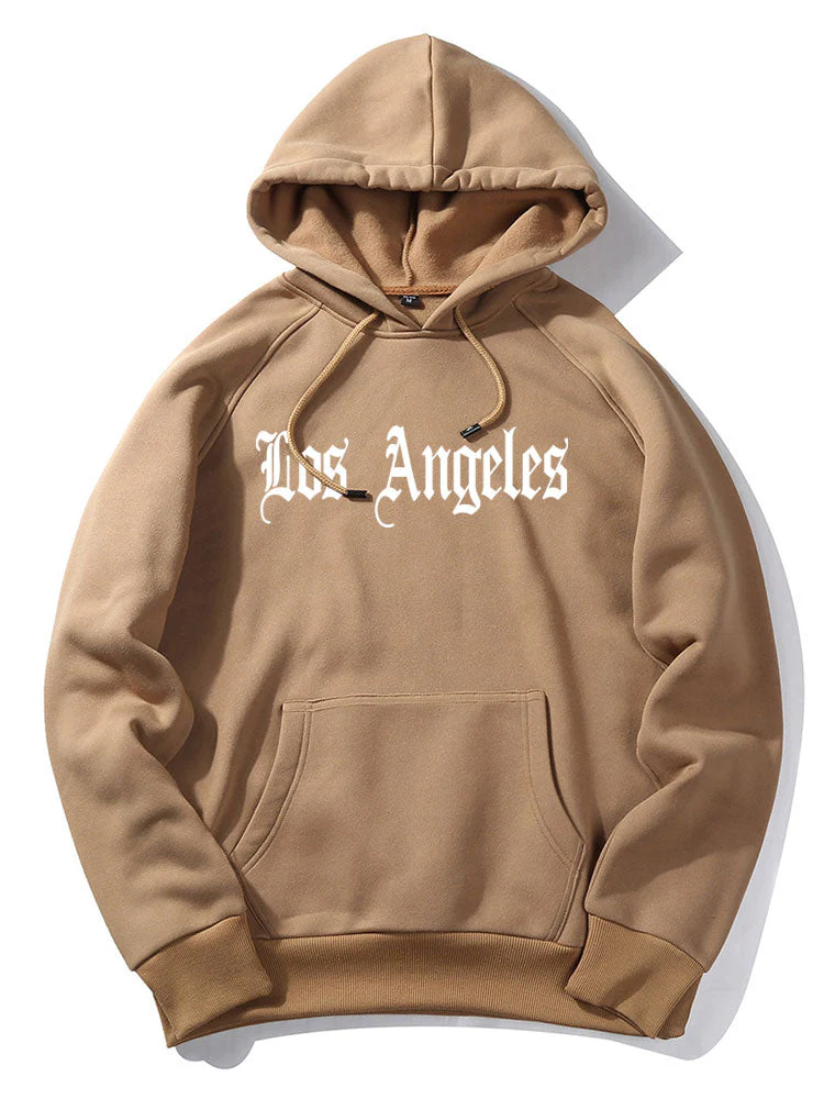 Louis | Los Angeles Print Kangaroo Pocket Hoodie - Image 3