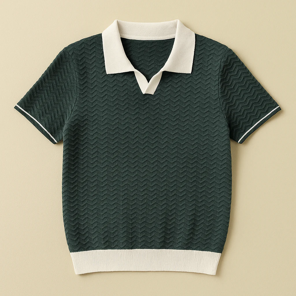 Louis | POLO SHIRT IN RICCIO FABRIC - Image 2