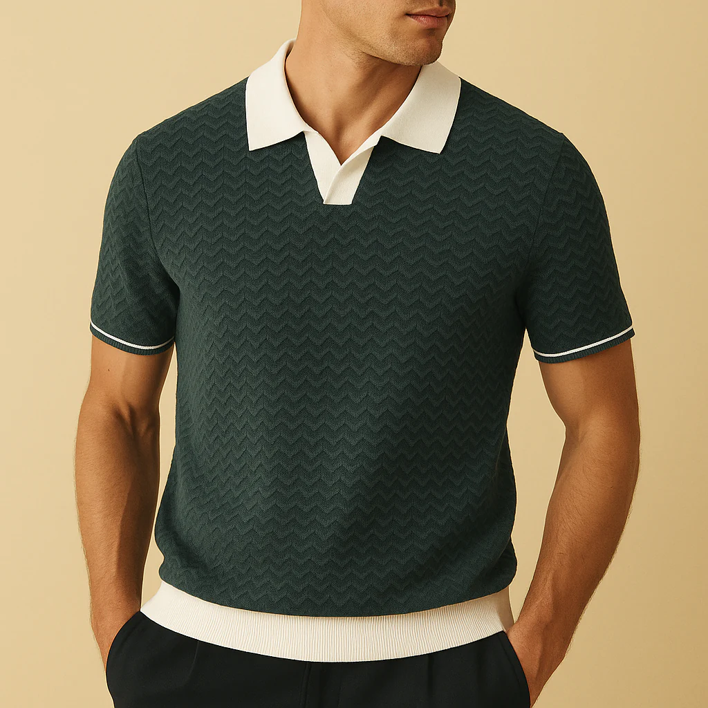 Louis | POLO SHIRT IN RICCIO FABRIC - Image 3